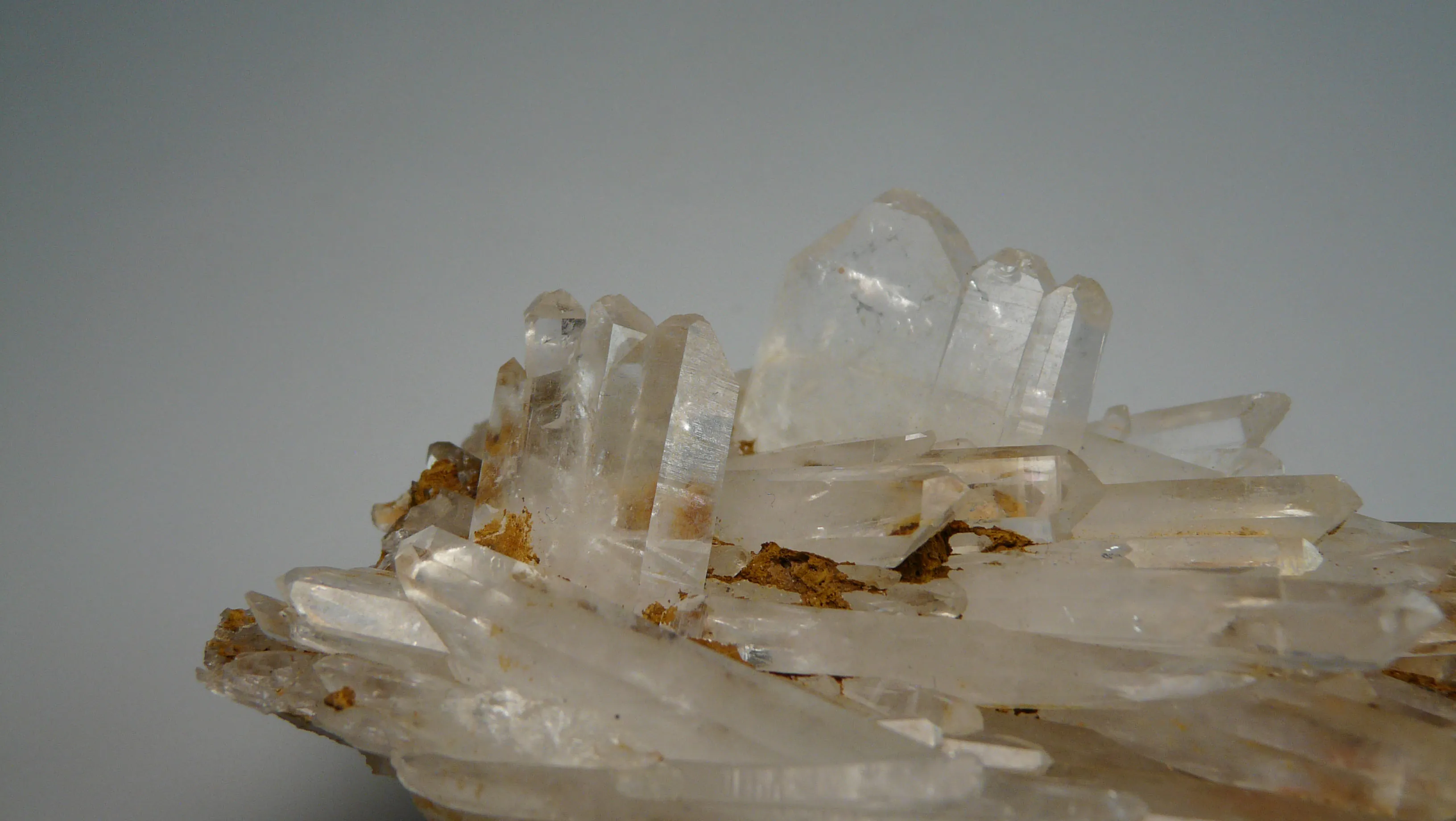 Fadenquartz, Rock Crystal and Scepter Quartz