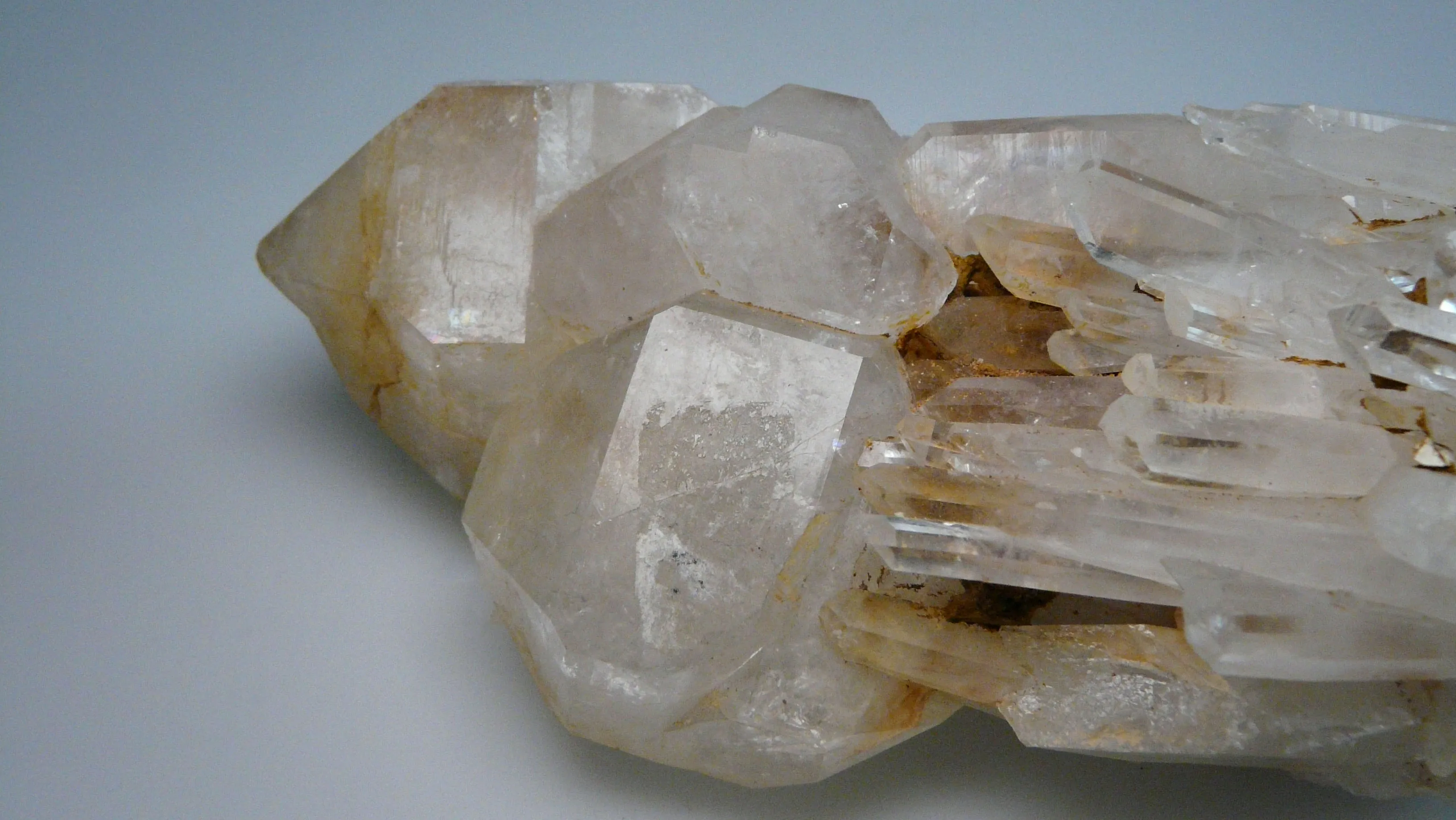 Fadenquartz, Rock Crystal and Scepter Quartz